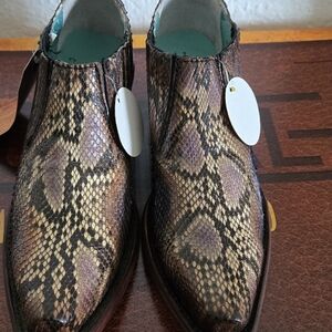 Corral Snakeskin Pattern Leather Boots